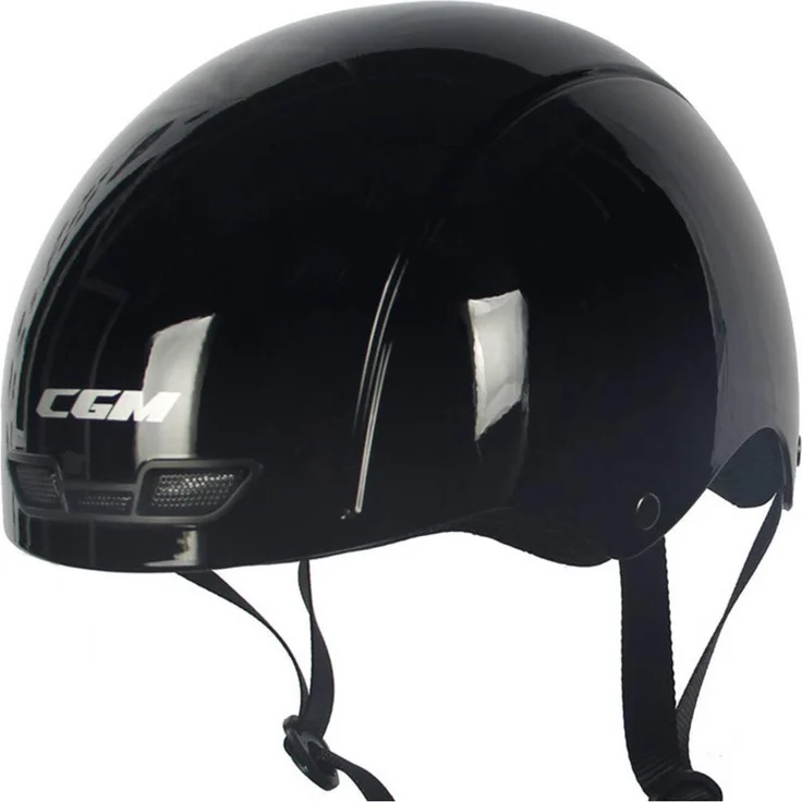 CGM Velohelm Modell 801, Fahrradhelm für Elektrofahrräder, 55-56 cm, CE EN1078/CE EN1077, thermoplastische Schale, Gewicht 750g, mit Mikrometerschnalle