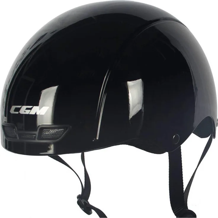 CGM Velohelm Modell 801, Fahrradhelm für Elektrofahrräder, 55-56 cm, CE EN1078/CE EN1077, thermoplastische Schale, Gewicht 750g, mit Mikrometerschnalle