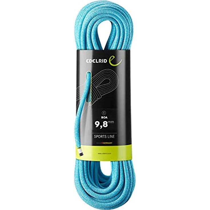 EDELRID Kletterseil Boa 9,8 mm Einfachseil, 60 Meter, Thermo Shield Behandlung, Farbe: 300 Blue – Bild 2