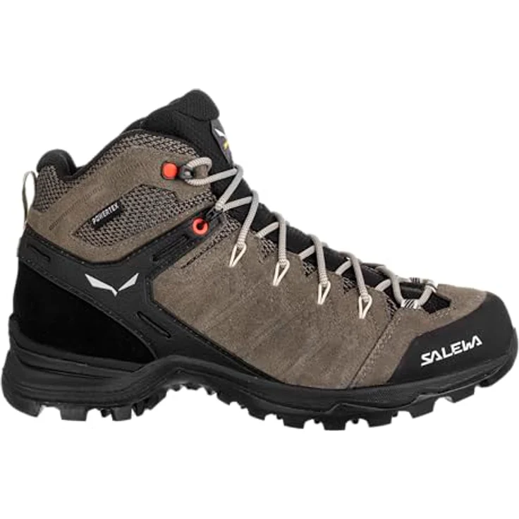 SALEWA Women's Alp Mate Mid GTX, Wasserdichte Wanderschuhe aus Wildleder mit griffiger Pomoca-Sohle, braun, Größe 37 – Bild 6