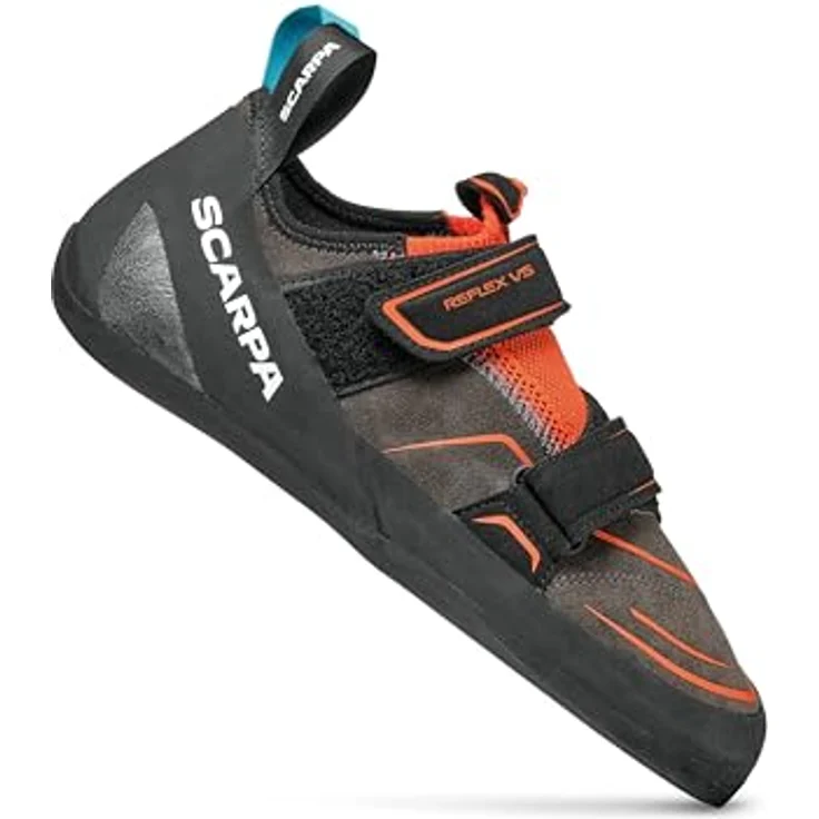 Scarpa Reflex VS, Herren Kletterschuhe in Grau, ideal für Einsteiger, mit anpassbarem Obermaterial und griffiger Sohle (Größe 44) – Bild 1