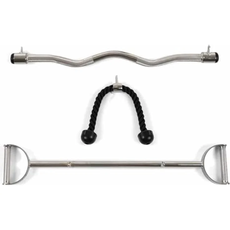 Hammer BioForce Zubehör-Set Studio Power, Trizeps-Seil, SZ-Stange und Latzugstange für vielseitiges Krafttraining – Bild 1