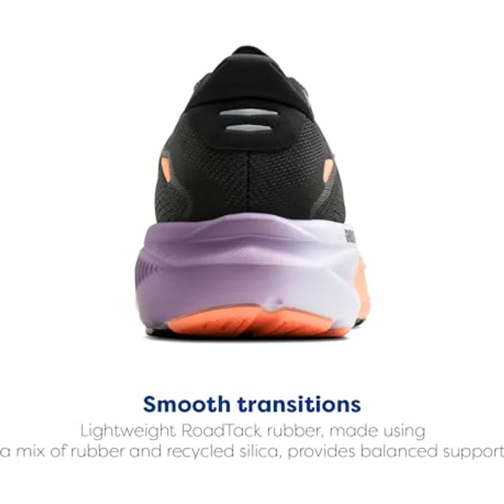Brooks Laufschuhe 1204821B080 für Damen, Größe 37.5 EU, Black/Mulled Grape/Peach, Air Mesh und Synthetik – Bild 4