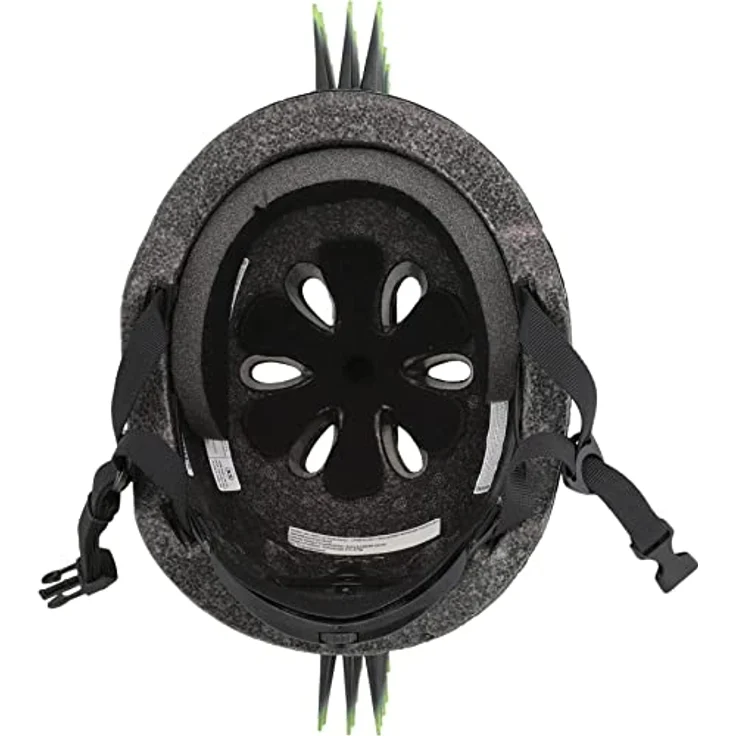 Raskullz T-rex Hawk Junior-Helm, Fahrradhelm mit 3D-Spikes und Dinosaurierdesign, Grün, One Size – Bild 5
