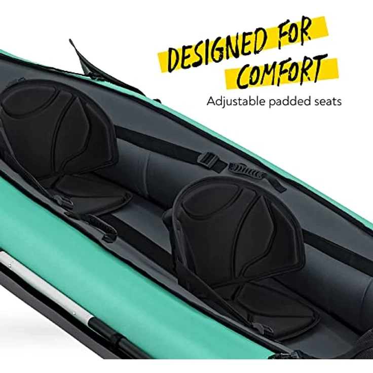Bestway Hydro-Force Kajak-Set Ventura Elite X2, aufblasbar, für 2 Personen, 330 x 86 cm, max. Belastbarkeit 200 kg, inklusive 2 Paddel und Handpumpe – Bild 4