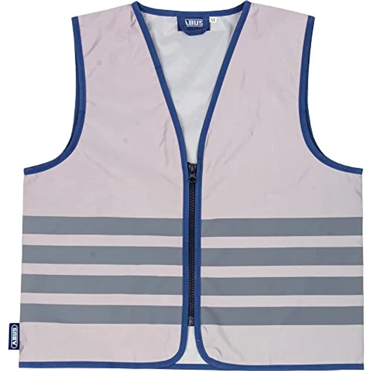 ABUS Lumino Urban Vest Kids Silver | M | Warnweste – Bild 2