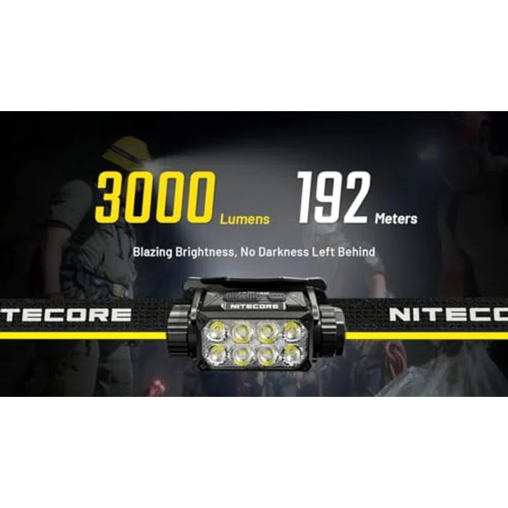 Nitecore HC75 UHE, Stirnlampe mit 3000 Lumen und E-Focus – Bild 3