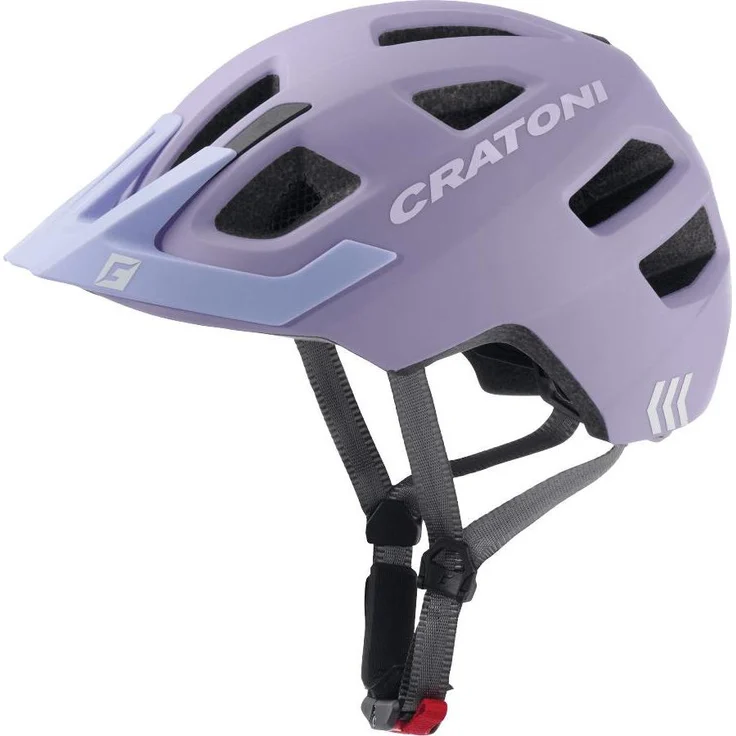 Cratoni Maxster Pro, Velohelm für Kinder (46 - 51 cm) mit 14 Ventilationsöffnungen, integrierte Rücklicht und Namenssticker