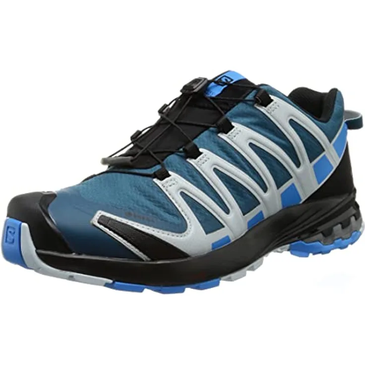 Salomon XA Pro 3D V8, Laufschuhe mit Gore-Tex-Membran, dunkelblau, Größe 44