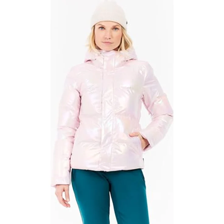 Protest Leola Schneejacke, 10.000 mm wasserabweisend, atmungsaktiv, rosa, Größe L für Damen – Bild 2