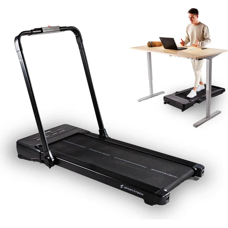 Sportstech Laufband sPad1000 | Treadmill bis 12 km/h | 19% Steigung