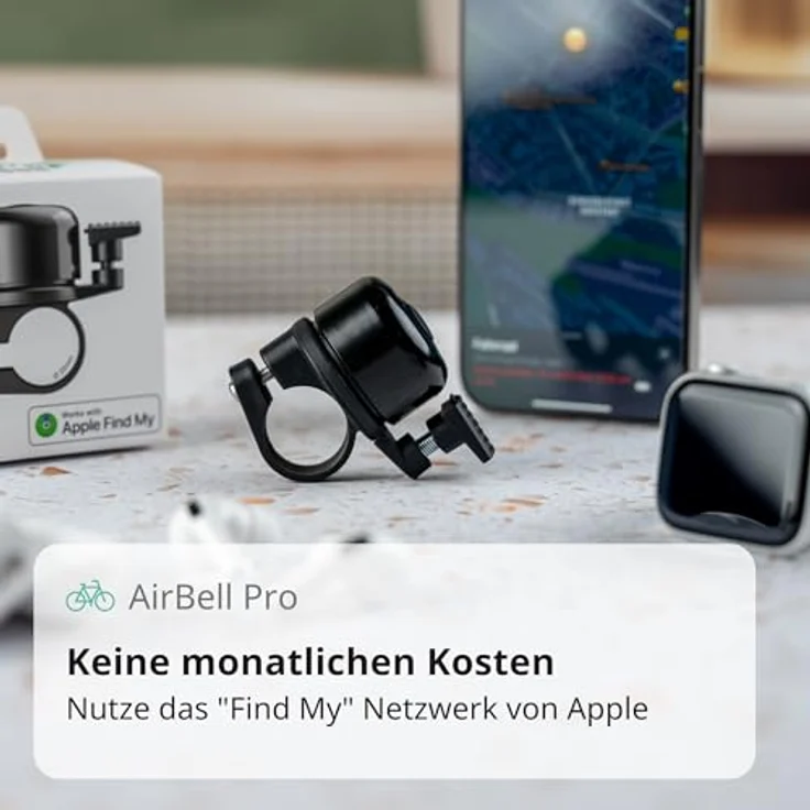 AIRBELL Klingel AirBell Pro, Kinderfahrradklingel mit Bluetooth®-Technologie und dezentem Design – Bild 2