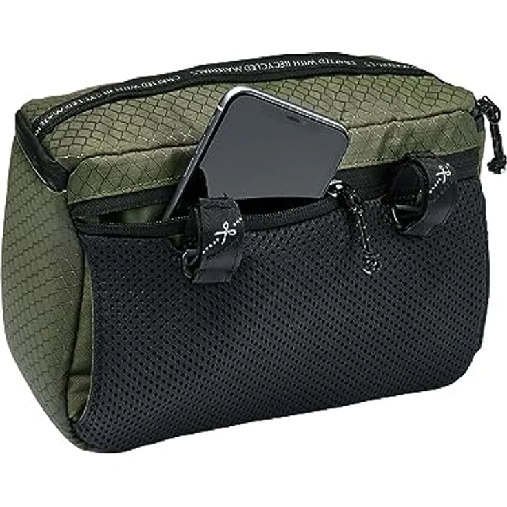 VAUDE Fahrradtasche Cyclist Box Hüfttasche und Lenkertasche, 3 Liter Volumen, recycelte Materialien, PFC-frei wasserabweisend, blau – Bild 8