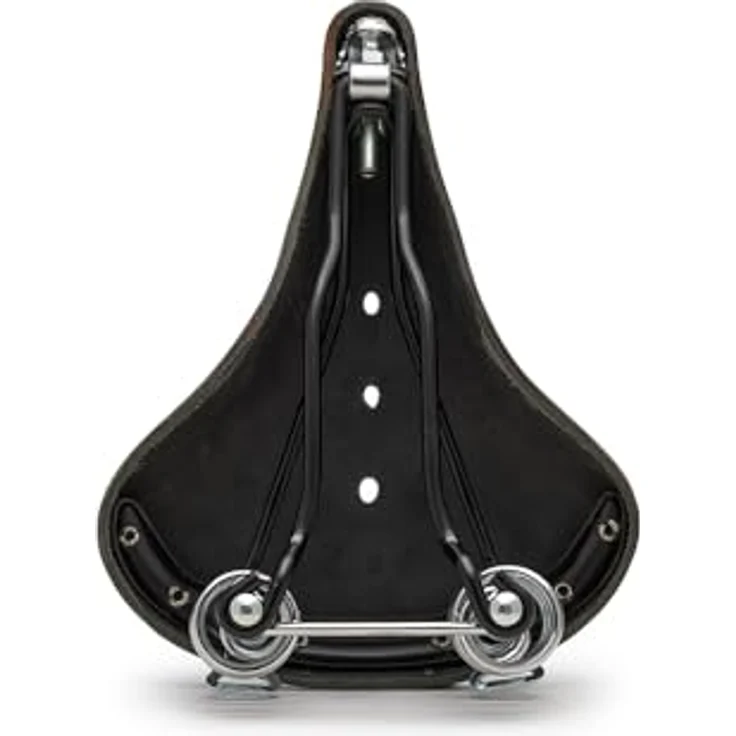 Brooks England B66, Fahrradsattel mit verchromten Spiralfedern und Vollleder-Decke, schwarz – Bild 7