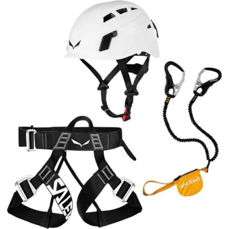 Salewa Klettersteig-Komplettset Ergotec/Evo/Toxo 3.0, robustes Set mit Klettergurt, Helm und Klettersteigset, 1375g