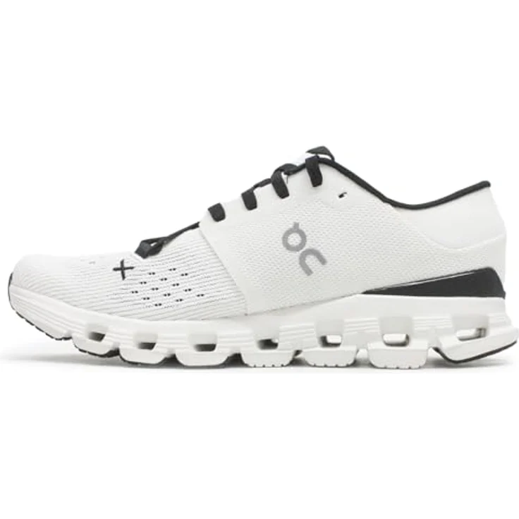 ON Cloud X 4, Laufschuhe mit strapazierfähigem Textil-Obermaterial und profilierter Gummi-Sohle, schwarz – Bild 2