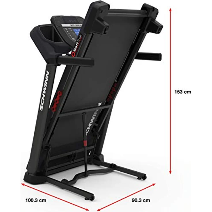 Schwinn Laufband 510T, Elektrische Steigungsverstellung von 0-10%, Soft-Drop-Klappsystem und Soft Dämpfung – Bild 4