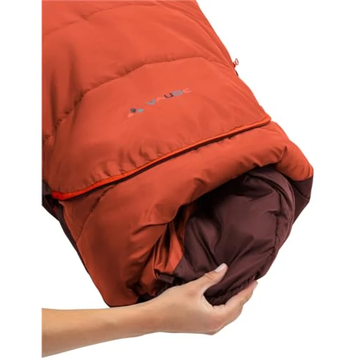 VAUDE Kobel Adjust 500 II Syn, Dark Cherry Schlafsack für Kinder mit Mumienschnitt ab 4°C, geeignet bis 130 cm Körpergröße – Bild 4