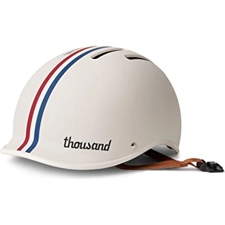Thousand Fahrradhelm für Erwachsene – Heritage 2.0 Collection - Speedway Creme Small, Urbaner Stadthelm mit Diebstahlsicherung und Magnetverschluss – Bild 1