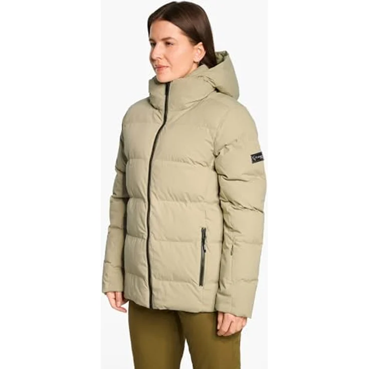Ziener Skiwear Damen Ski Jacke TRAVA-Z, wasserdicht und atmungsaktiv mit MicroDown Comfortemp® Wattierung, Farbe sage leaf, Größe 42 – Bild 4