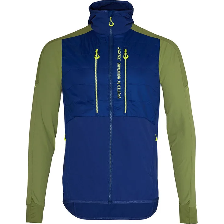 Silvini Core Skijacke M für Männer, QuatroFLEX Shell-Material, Primaloft® Silver Isolierung, anatomisch geformte Ärmel, helmkompatible Kapuze, schwarz