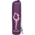 bodhi Easy Bag Yogamattentasche Print Natarajasana, extra leicht aus 100% Polyester, aubergine (Blackberry Wine)