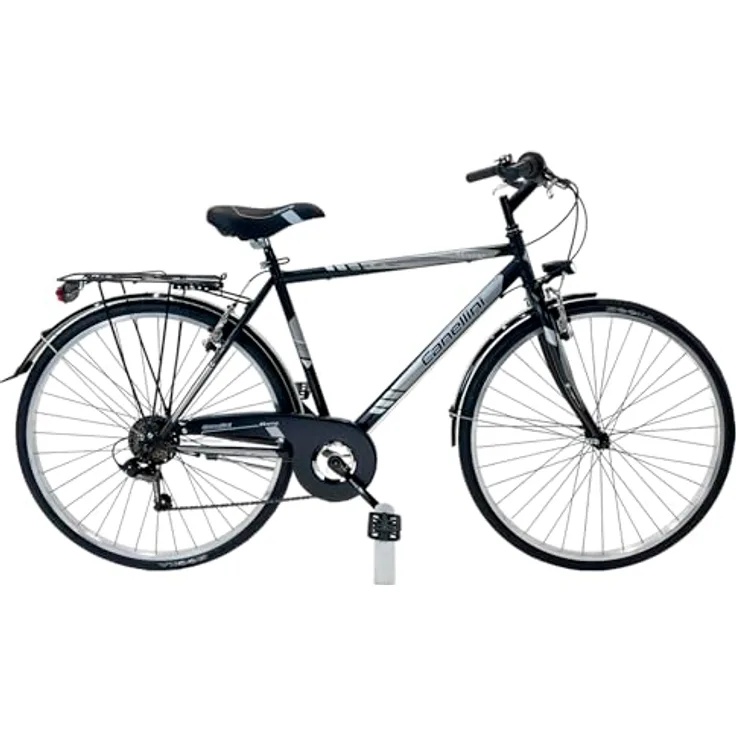 BICICLETTE CANELLINI Moving Herren-Fahrrad, Stahl, 28 Zoll Schwarz