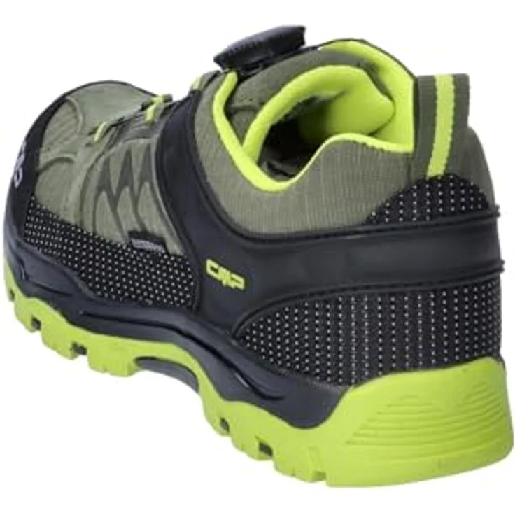 CMP Kids Kiruna Fitgo Trekking Shoes WP, wasserdichte Wanderschuhe mit hoher Dämpfung, Kaki-Acido, Größe 35 – Bild 4