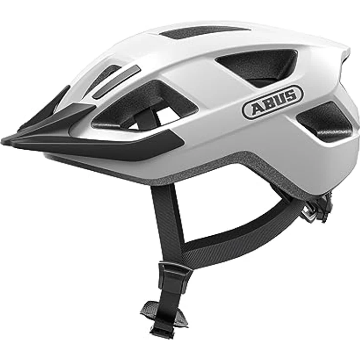 ABUS Fahrradhelm Aduro 3.0 - Stilvolles Design für sportliche Touren - Weiß, Größe L – Bild 1