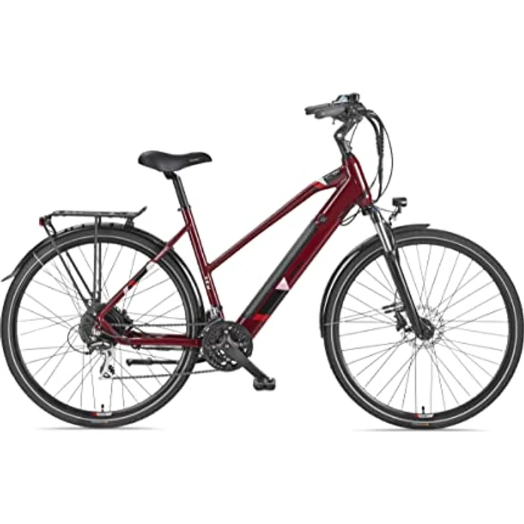 TELEFUNKEN E-Bike Damen Elektrofahrrad Alu 28 Zoll mit 24-Gang Shimano Acera Kettenschaltung, Pedelec Trekkingrad mit Hinterrad-Motor 250W 11,6 Ah, 36V Akku, XC940 Expedition, silber – Bild 2
