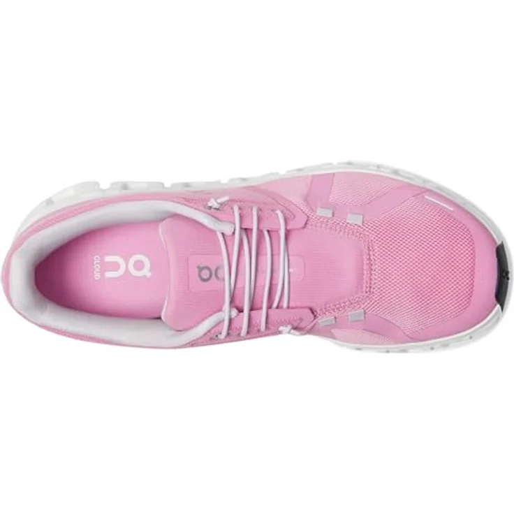 ON Running Cloud 6, Damen Sneakers in Raspberry-White mit CloudTec®-Dämpfung und leichtem Mesh-Obermaterial, EU 39 US 8 – Bild 2