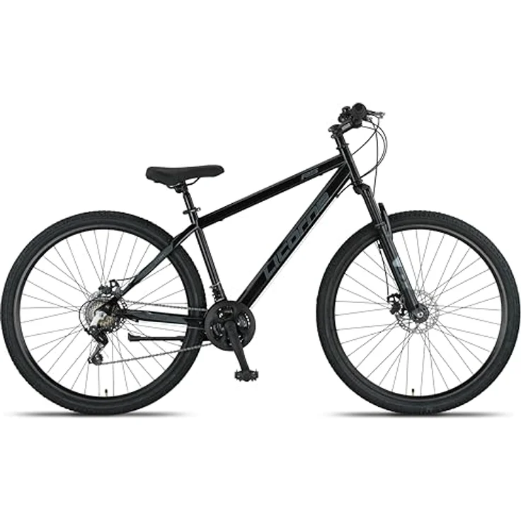 Licorne Bike Thunder Premium Mountainbike, 27.5 Zoll, Schwarz, mit Disc-Bremse, für Damen, Herren, Mädchen und Jungen, hochwertige Kettenschaltung, 85% vormontiert – Bild 2