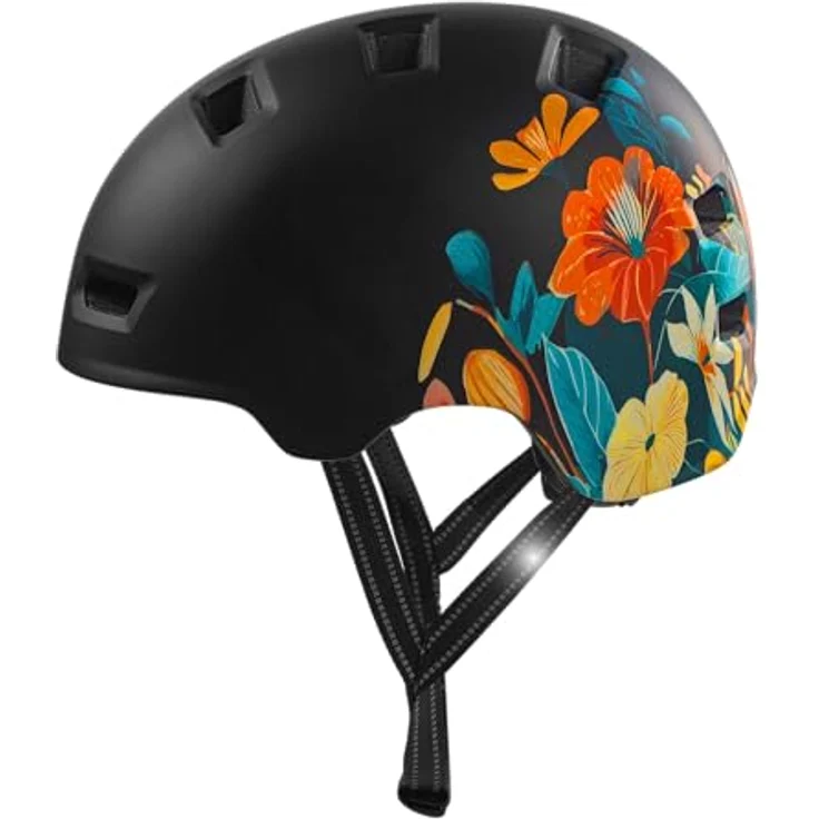 Crazy Safety Rampage Flower, Velohelm für Kinder, 57-61 cm, ergonomisches Design, max. Sicherheit und Komfort – Bild 6