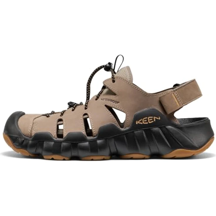 KEEN HYPERPORT FISHERMAN LEATHER, Trekkingsandale aus Leder und Textil, braun, 10,5 – Bild 3