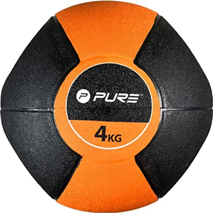 Pure2Improve Medizinball Mit Griffen 4kg, Trainingsball, Gymnastikball, Professionell Turnhalle Ball – Bild 4