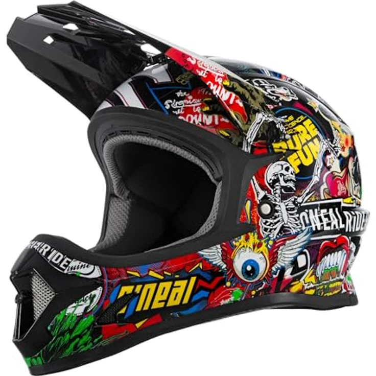 Oneal Sonus Youth Crank - Kids Fullface Helm - Multicolor 48 - 50 cm – Bild 2