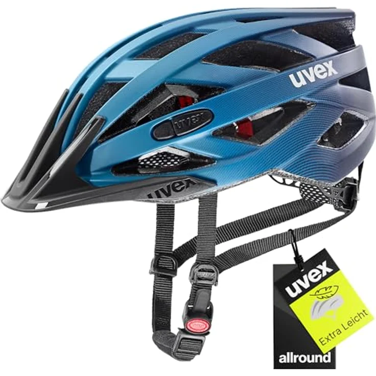 Uvex Sports i-vo cc, Velohelm für 56 - 60 cm, Deep Space matt, mit integrierter Sonnenblende und 24 Belüftungsöffnungen – Bild 1