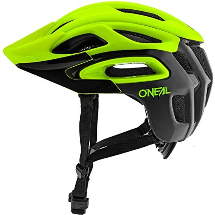 O'Neal Orbiter II Solid Fahrradhelm, Neon Gelb, Größe XXS/S, mit Cone-Head Technologie und Fidlock Magnetverschluss – Bild 2