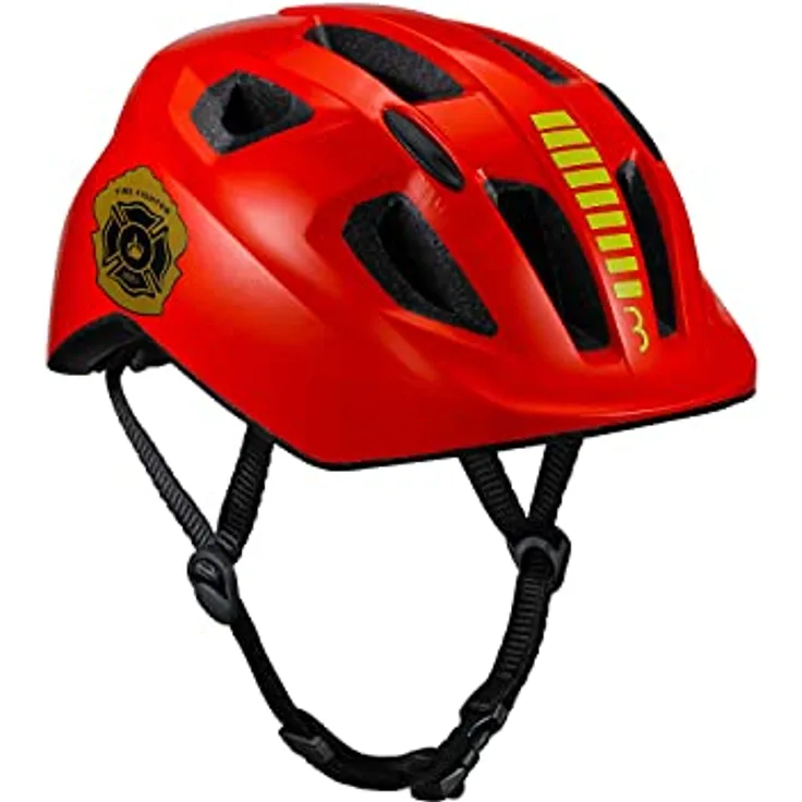 BBB Hero Kids Velohelm, Schalenkonstruktion, 46 - 52 cm, mit Insektennetz und waschbarem Kinnpolster, blau