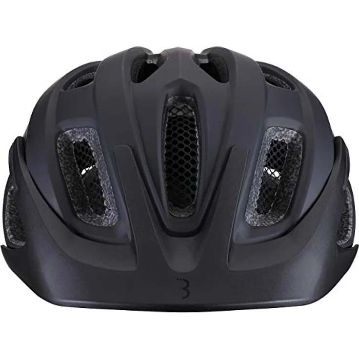 BBB Kite 2.0, Velohelm für Rennrad und Mountainbike, 52 - 55 cm, mit abnehmbarem Visier und Insektennetz, schwarz – Bild 4