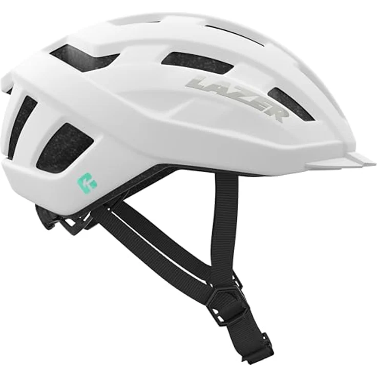 Lazer City-Helm Codax KinetiCore, Matte Full White, mit Visier und Lazer TurnSys Anpassungssystem – Bild 1