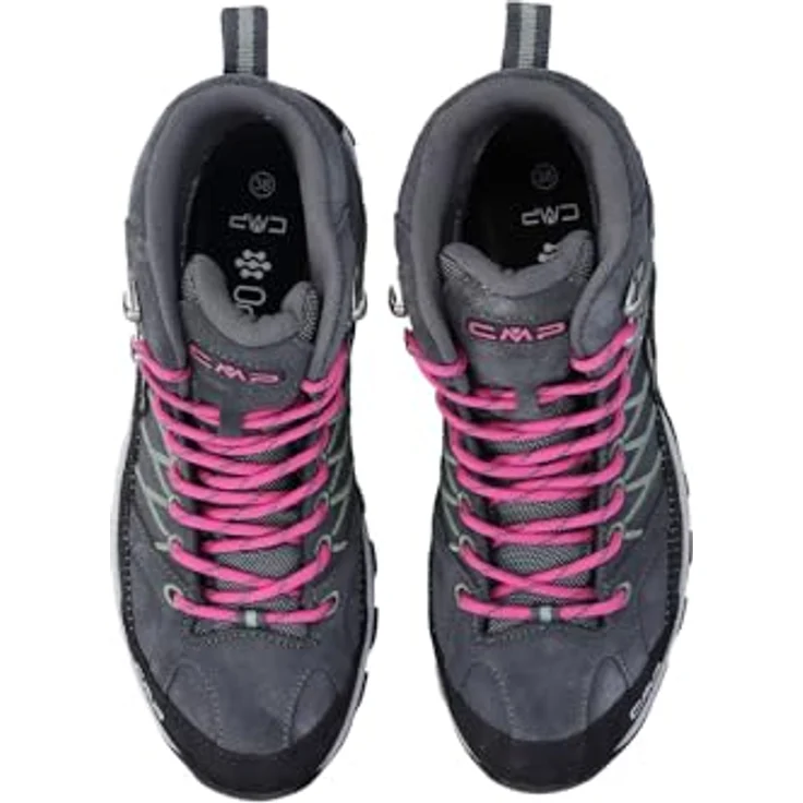 CMP Rigel MID 3Q12946 Damen Trekking Schuhe, wasserfest mit FullOn GRIP Sohle, Leder-Obermaterial, schwarz – Bild 5
