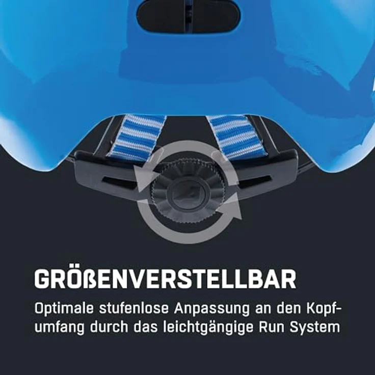 ALPINA Ximo Kinderfahrradhelm, Leichter & Bruchfester Helm mit 360°-Fitsystem und optionalem LED-Licht, AHOI Gloss, Größe 45-49 – Bild 5