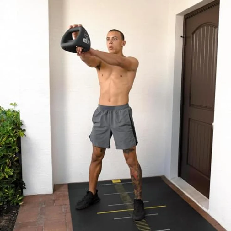 TRX YBell Neo, All-in-One Kettlebell aus Gusseisen für Ganzkörpertraining, ergonomisches Design – Bild 6