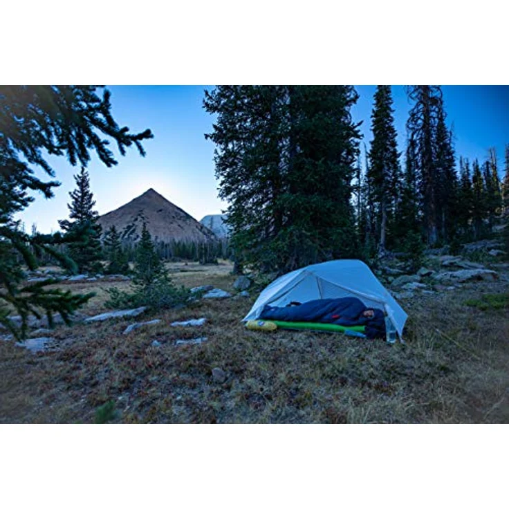BIG AGNES Sidewinder SL 20 Schlafsack für Seitenschläfer, Daunenfüllung, wasserabweisend, Regular blau – Bild 5