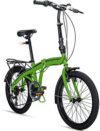 Bergsteiger Windsor 20 Zoll Faltrad, Klapprad, Shimano 6 Gang-Schaltung, LED Batterie-Licht, Quick-Fold-System, Klappfahrrad