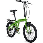 Bergsteiger Windsor 20 Zoll Faltrad, Klapprad, Shimano 6 Gang-Schaltung, LED Batterie-Licht, Quick-Fold-System, Klappfahrrad