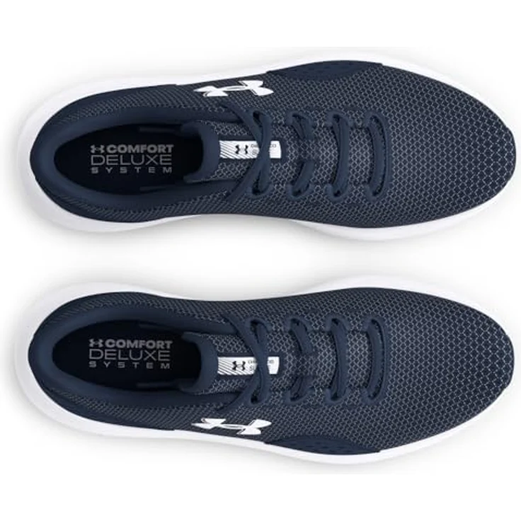 Under Armour Charged Surge 4, Herren Laufschuhe mit hoher Dämpfung und Gummi-Sohle, Blau EU 42 – Bild 4