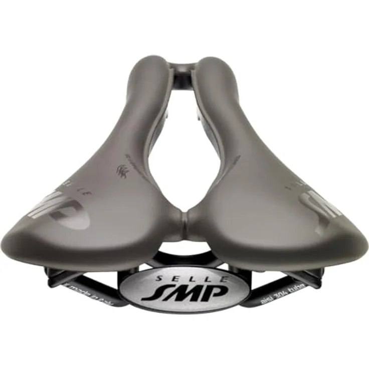 SMP VT20C, umweltfreundlicher Kies-Sattel für schmale Sitzknochen, 144 mm breit, 255 mm lang, 260 g leicht, Made in Italy – Bild 3