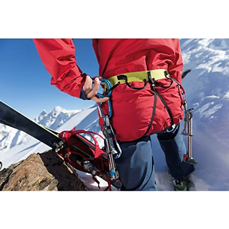 Salewa Ortles Klettergurt, Leichter Gurt für Skibergsteigen und Alpinismus, Grün, S/M – Bild 2